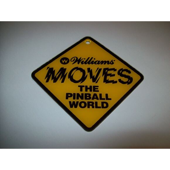 Earthshaker Pinball Machine Plastic Promo Keychain Coaster Original Vintage - Picture 3 of 3